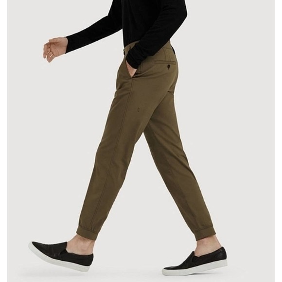 Kit and Ace Pants - Kit and Ace Army Green Commuter Trouser 10